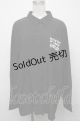NieR Clothing / バック羽根プリントシャツ  黒 S-25-01-25-048-PU-TO-HR-ZS