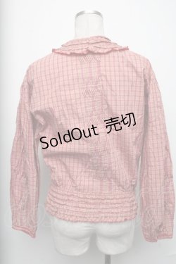 画像2: PINK HOUSE / チェックツーピース（ブラウス＆スカート）  赤系 S-25-01-27-072-LO-OP-AS-ZS