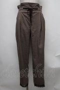 axes femme / ベロアリボンテーパードパンツ  ブラウン S-25-01-27-091-AX-PA-HR-ZT252