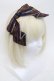 画像1: Angelic Pretty / Checkmateカチューシャ  紺 S-25-01-27-020-AP-AC-HR-ZS (1)