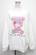 NieR Clothing / ちゃむちゃむスウェット  白 S-25-01-27-050-PU-BL-AS-ZY