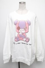 NieR Clothing / ちゃむちゃむスウェット  白 S-25-01-27-050-PU-BL-AS-ZY