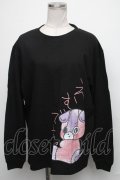 NieR Clothing / ちゃむちゃむTシャツ  黒 S-25-01-27-052-PU-TO-AS-ZY