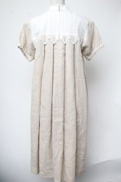 画像2: SERAPHIM / リネンのテレーズワンピース  ベージュ S-25-01-28-058-LO-OP-AS-ZS