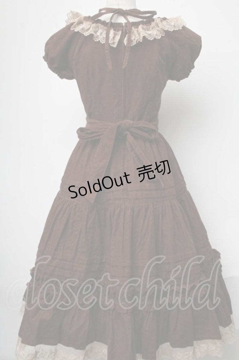 画像2: Mary Magdalene / モルガーヌワンピース  ブラウン S-25-01-28-065-CL-OP-AS-ZS (2)