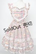 Angelic Pretty / いちごBread Bakery CafeスカートSet  ブラウン S-25-01-28-077-AP-SK-AS-ZS