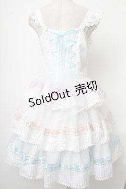 画像2: BABY,THE STARS SHINE BRIGHT / Sweet Best Wishesジャンパースカート&カチューシャセット  白 S-25-01-28-080-BA-OP-AS-ZS
