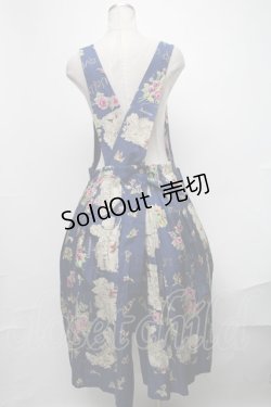 画像2: Jane Marple Dans Le Salon / Val de Loireエプロンドレス  ブルー S-25-01-31-062-JM-OP-HR-ZS