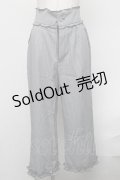 axes femme POETIQUE / ギンガムチェックパンツ  グレー S-25-01-31-076-AX-PA-HR-ZT175