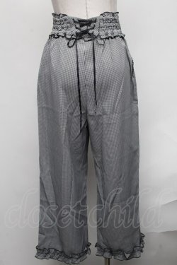 画像2: axes femme POETIQUE / ギンガムチェックパンツ  グレー S-25-01-31-076-AX-PA-HR-ZS