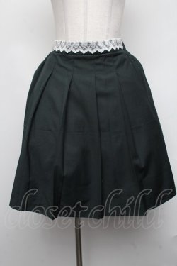 画像1: axes femme / プリーツミドルスカート  グリーン S-25-01-31-079-AX-SK-AS-ZI