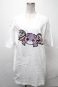 NieR Clothing / ちゃむちゃむ推しTシャツ  白 S-25-01-31-017-PU-TO-AS-ZY