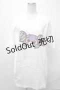 NieR Clothing / ちゃむちゃむ推しTシャツ  白 S-25-01-31-017-PU-TO-AS-ZY