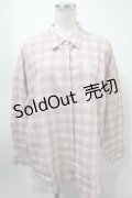 NieR Clothing / チェックシャツ  ピンク S-25-01-31-048-PU-BL-AS-ZS