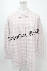 NieR Clothing / チェックシャツ  ピンク S-25-01-31-048-PU-BL-AS-ZS