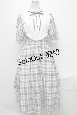 画像1: m petit by misako / ワンピース  白ｘ黒 S-25-02-02-071-LO-OP-AS-ZS