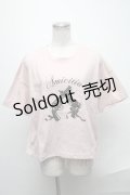 Ank Rouge / チョーカー付きプリント半袖トップス  ピンク S-25-02-02-076-CA-BG-HR-ZS