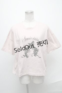 画像1: Ank Rouge / チョーカー付きプリント半袖トップス  ピンク S-25-02-02-076-CA-BG-HR-ZS