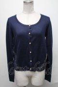 axes femme / BACKレースカーディガン  紺 S-25-02-02-077-AX-TO-HR-ZT306