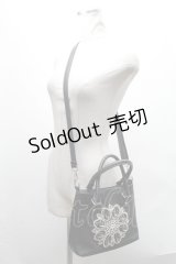 axes femme / ビジュー付きバッグ  黒 S-25-02-02-012-AX-BG-HR-ZS