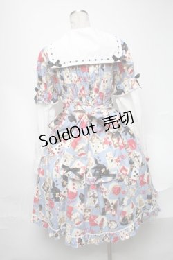 画像2: metamorphose / Wonder Card Aliceワンピース  サックス S-25-02-04-057-ME-OP-HR-ZS