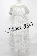 axes femme / ビスチェ切替ドッキングワンピース  カーキｘオフ S-25-02-04-060-AX-OP-AS-ZI