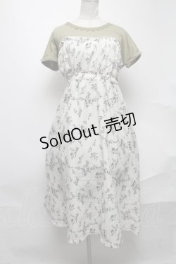 画像1: axes femme / ビスチェ切替ドッキングワンピース  カーキｘオフ S-25-02-04-060-AX-OP-AS-ZI