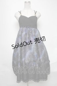 axes femme POETIQUE / ミルキーウェイキャミワンピース  黒 S-25-02-04-075-AX-OP-HR-ZS