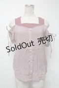 axes femme / レイヤード風トップス  ピンク S-25-02-04-027-AX-TO-AS-ZS