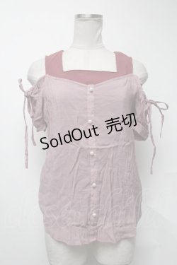 画像1: axes femme / レイヤード風トップス  ピンク S-25-02-04-027-AX-TO-AS-ZS