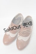 axes femme / 刺繍ショートブーツ  ブラウン S-25-02-08-004-AX-SH-HR-ZS