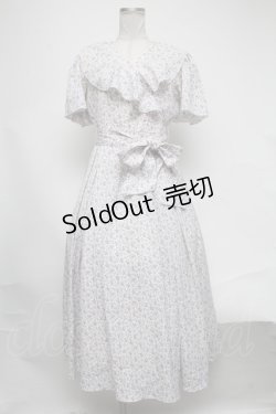 画像1: An MILLE / 小花柄半袖ワンピース  白ｘラベンダー S-25-02-08-047-EL-OP-HR-ZS