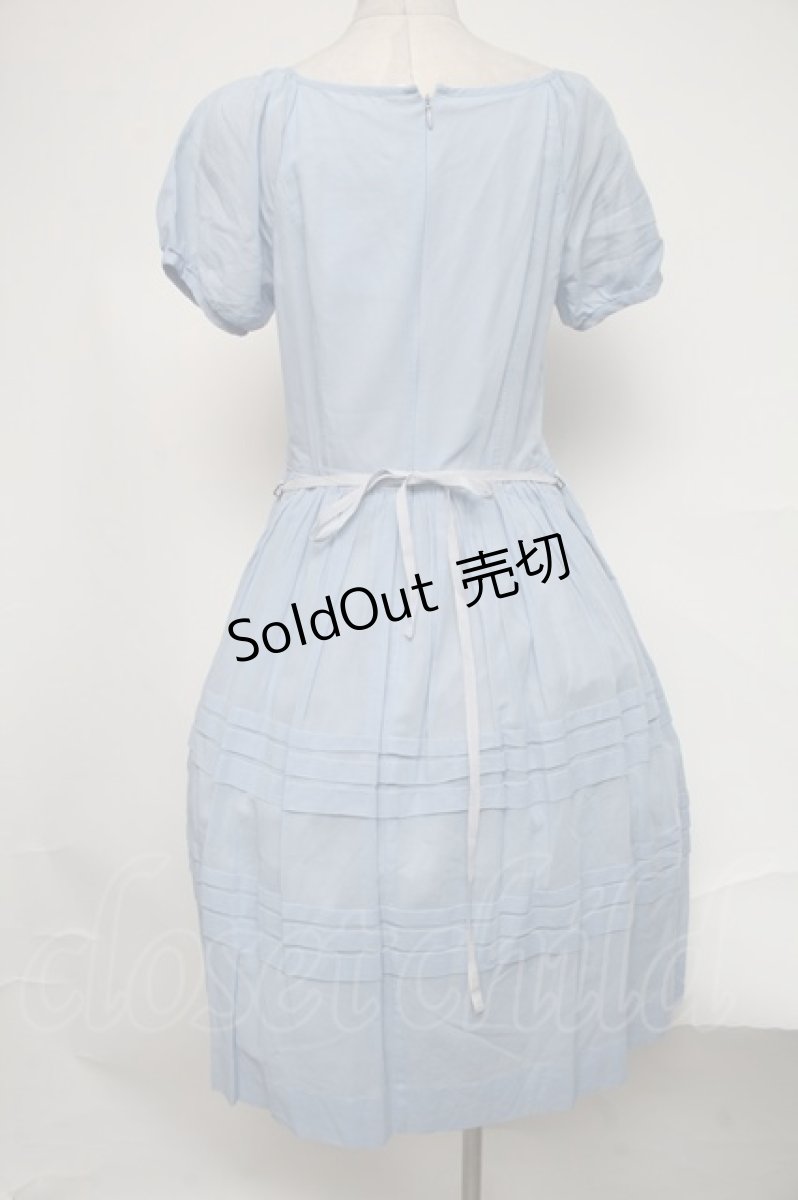 画像2: 【SALE】Jane Marple / パフ袖ワンピース  サックス S-25-02-08-055-JM-OP-AS-ZT359 (2)