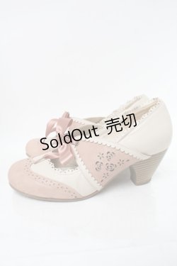 画像2: axes femme / バラくり抜きリボンパンプス  ベージュ S-25-02-08-005-AX-SK-HR-ZS