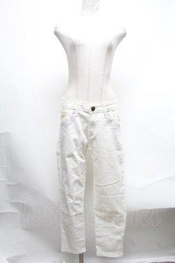 画像1: axes femme / パリ刺繍ボーイズデニム  オフ S-25-02-08-092-AX-PA-HR-ZI