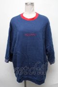 MILKBOY / 半袖スウェット  紺 S-25-02-11-037-MB-TS-AS-ZT063