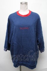 MILKBOY / 半袖スウェット  紺 S-25-02-11-037-MB-TS-AS-ZT063