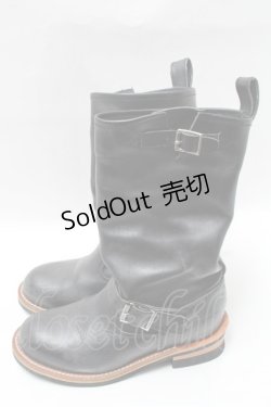 画像2: YOSUKE / エンジニアブーツ  黒 S-25-02-11-015-PU-SH-HR-ZS