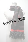 Sourpuss Clothing / プリントマフラー  黒 S-25-02-11-019-PU-ZA-HR-ZT088