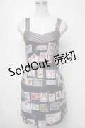 MILK / Vintage Stampドレス  紺 S-25-02-13-075-ML-OP-AS-ZS