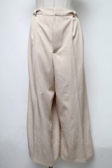 axes femme / モチーフレースワイドパンツ  ベージュ S-25-02-13-091-AX-PA-AS-ZS