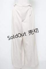 axes femme / モチーフレースワイドパンツ  ベージュ S-25-02-13-091-AX-PA-AS-ZS