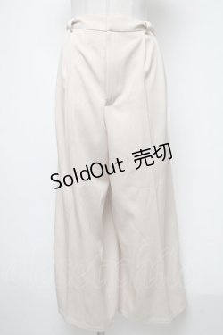 画像1: axes femme / モチーフレースワイドパンツ  ベージュ S-25-02-13-091-AX-PA-AS-ZS
