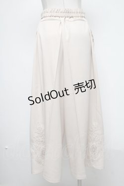 画像2: axes femme / モチーフレースワイドパンツ  ベージュ S-25-02-13-091-AX-PA-AS-ZS