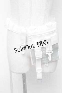 画像1: Hoshibako Works / ジャージウエストポーチ  白 S-25-02-13-019-LO-OP-AS-ZS