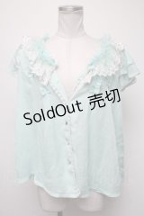 LOLITA / フリルブラウス  グリーン S-25-02-13-027-LO-BL-AS-ZS