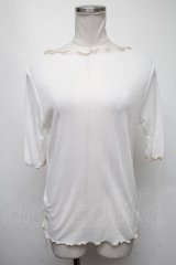 axes femme / シアートップス  白 S-25-02-13-028-AX-TO-HR-ZI