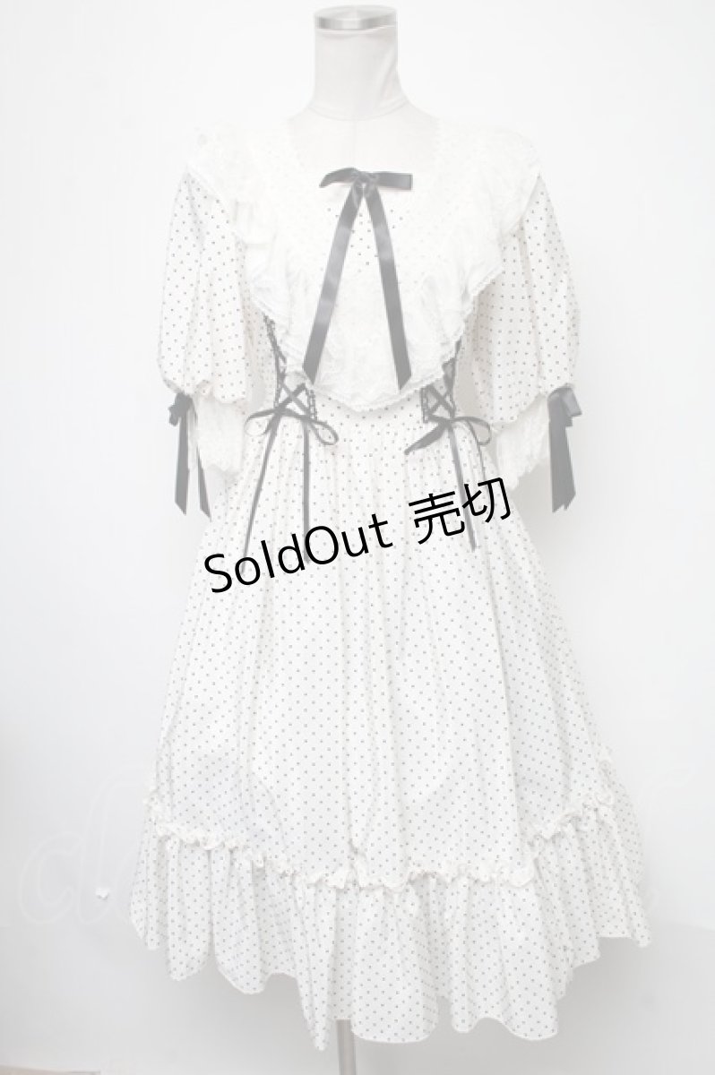 画像1: Angelic Pretty / Romantic Dotワンピース  シロ S-25-02-15-052-AP-OP-AS-ZS (1)