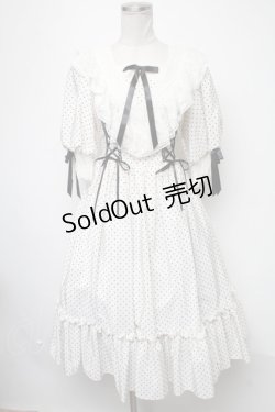 画像1: Angelic Pretty / Romantic Dotワンピース  シロ S-25-02-15-052-AP-OP-AS-ZS