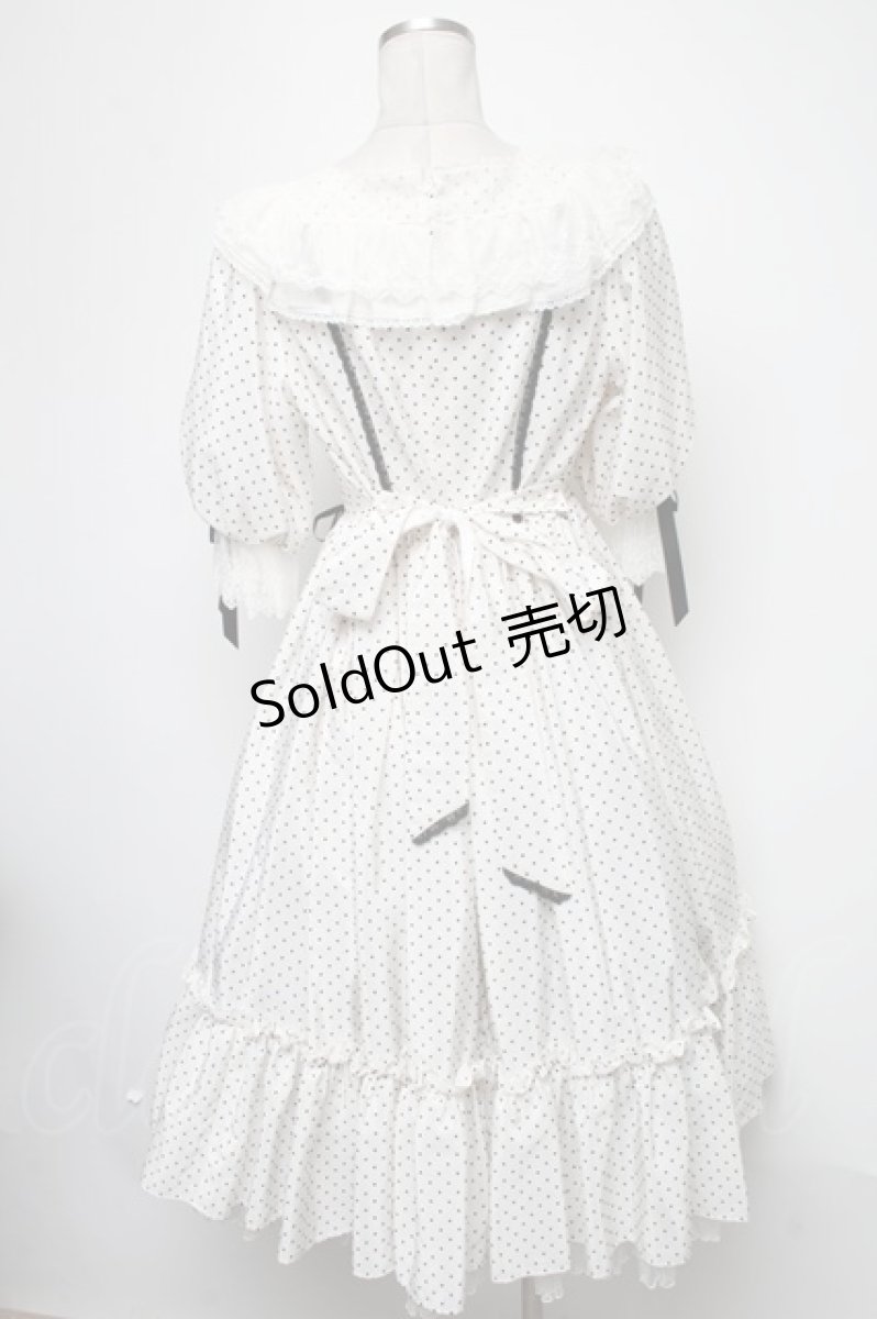 画像2: Angelic Pretty / Romantic Dotワンピース  シロ S-25-02-15-052-AP-OP-AS-ZS (2)